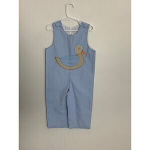 True Mallard Duck Gingham Longalls NWT size 2T